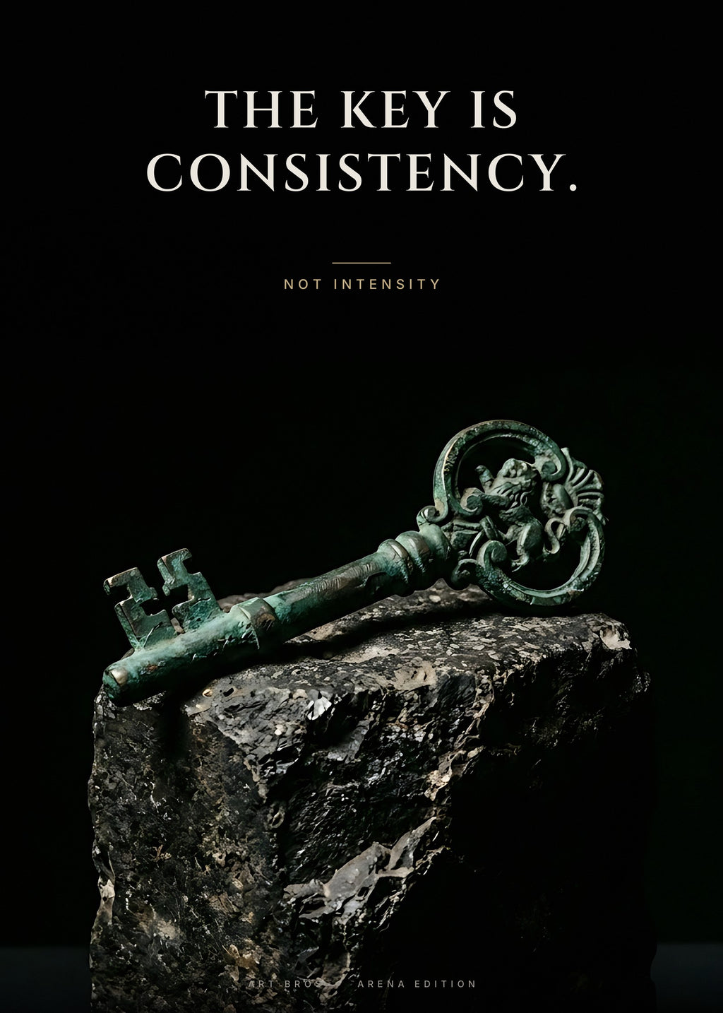 The Key Is Consistency – Schlüssel Poster – Art Bros