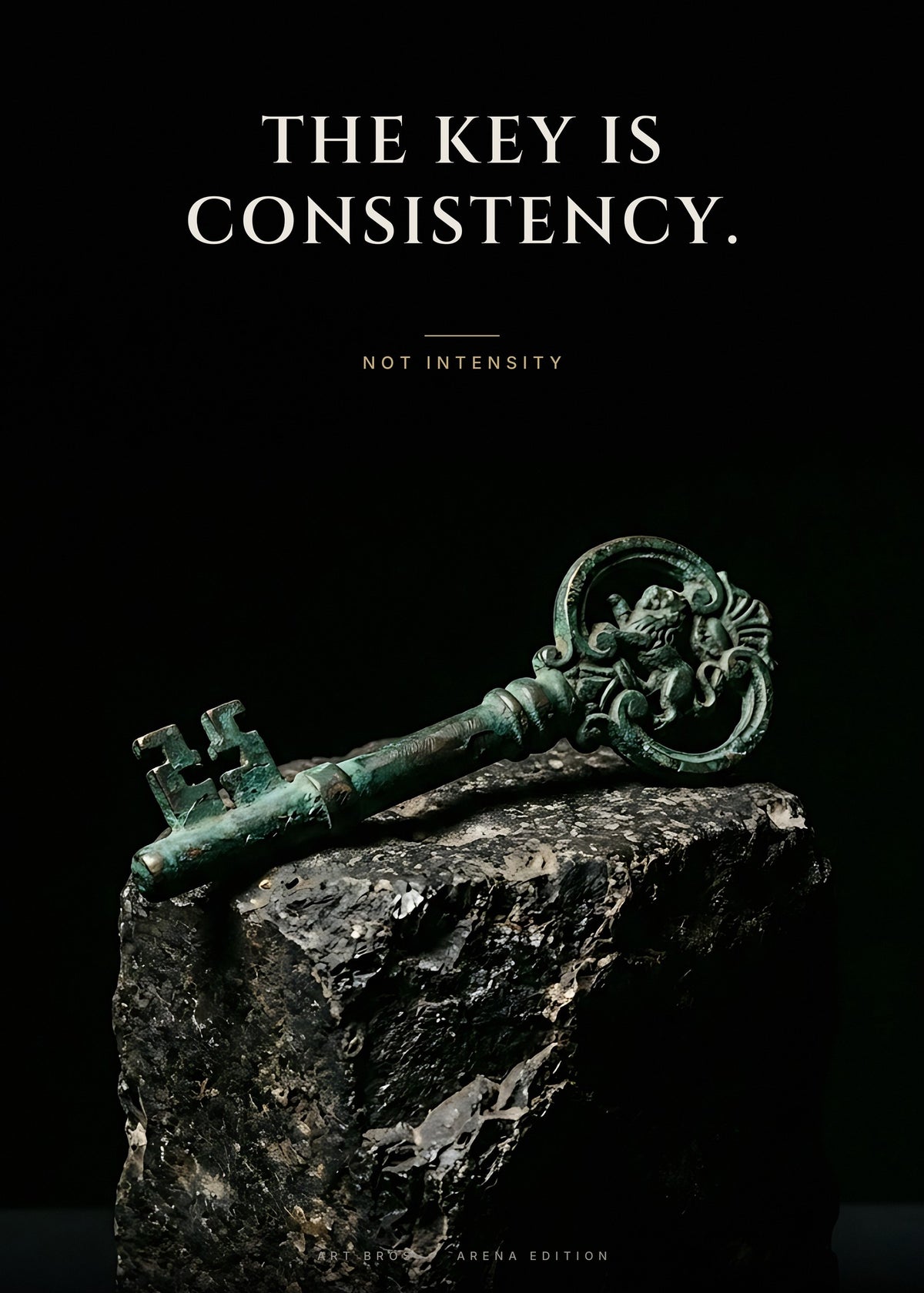 The Key Is Consistency – Schlüssel Poster – Art Bros