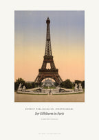 Der Eiffelturm in Paris – Detroit Publishing Co. (Photochrom) – Kunstdruck – Art Bros