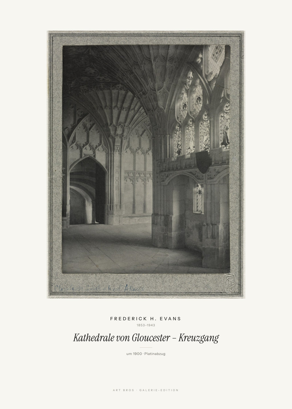 Kathedrale von Gloucester – Kreuzgang – Frederick H. Evans – Kunstdruck – Art Bros