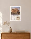 Parthenon Athen Wandbild – 30 × 42 cm ohne Rahmen – Raumansicht – Art Bros