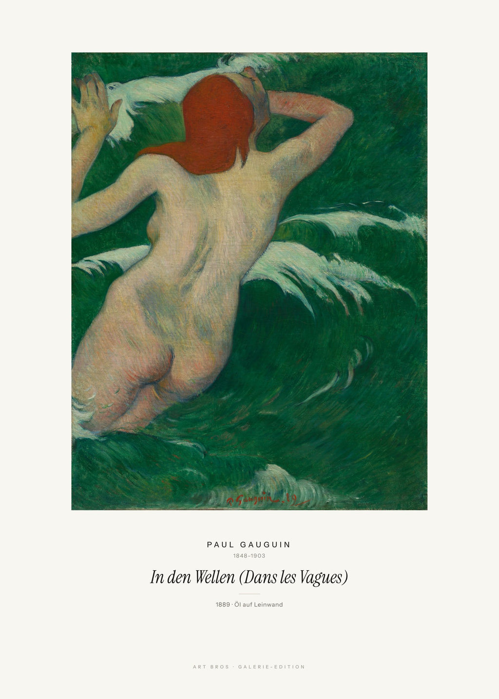 In den Wellen (Dans les Vagues) – Paul Gauguin – Kunstdruck – Art Bros