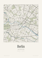 Berlin Stadtplan – Wandbild – Kunstdruck – Art Bros
