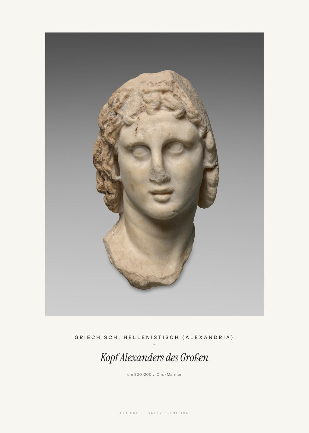 Kopf Alexanders des Großen – Griechisch, hellenistisch (Alexandria) – Kunstdruck – Art Bros