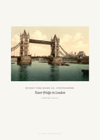Tower Bridge in London – Detroit Publishing Co. (Photochrom) – Kunstdruck – Art Bros