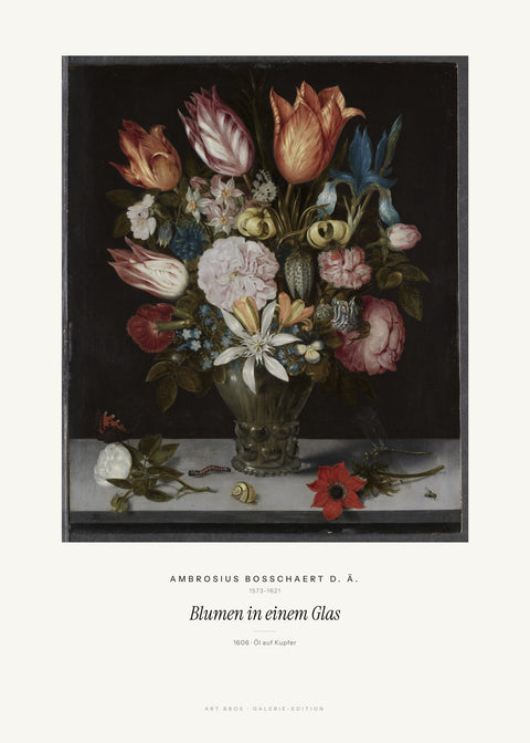 Blumen in einem Glas – Ambrosius Bosschaert d. Ä.