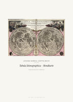 Tabula Selenographica – Mondkarte – Johann Gabriel Doppelmayr – Kunstdruck – Art Bros