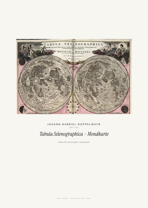 Tabula Selenographica – Mondkarte – Johann Gabriel Doppelmayr