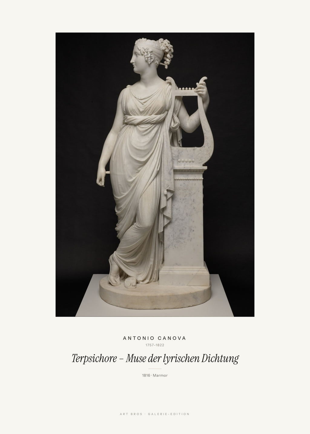 Terpsichore – Muse der lyrischen Dichtung – Antonio Canova – Kunstdruck – Art Bros