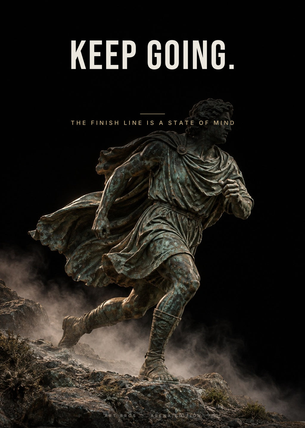 Keep Going – Läufer Poster – Art Bros