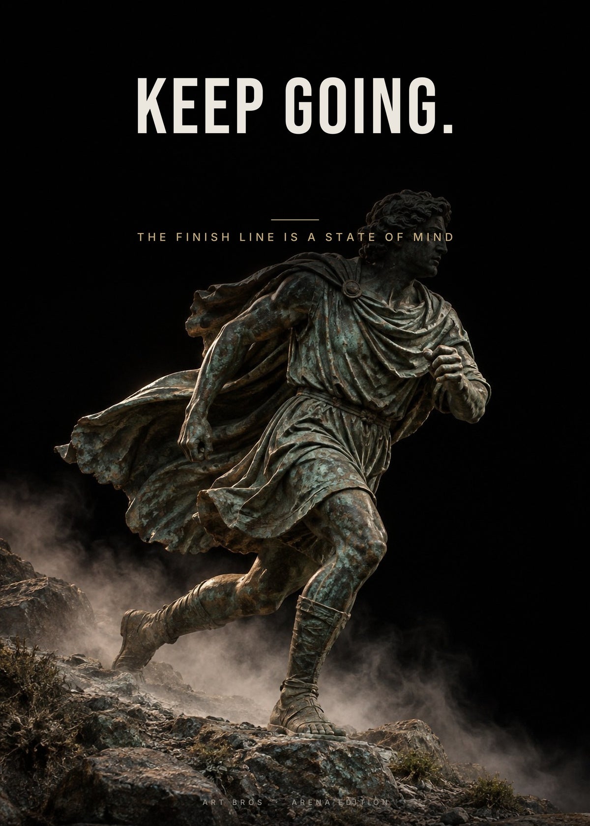 Keep Going – Läufer Poster – Art Bros