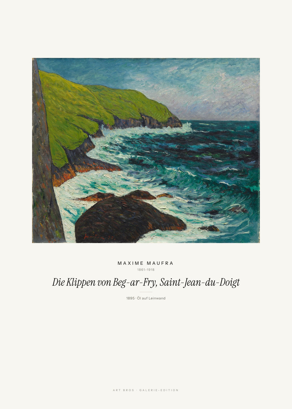 Die Klippen von Beg-ar-Fry, Saint-Jean-du-Doigt – Maxime Maufra – Kunstdruck – Art Bros