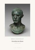 Bronzebüste eines Mannes – Römisch, augusteische Zeit – Kunstdruck – Art Bros