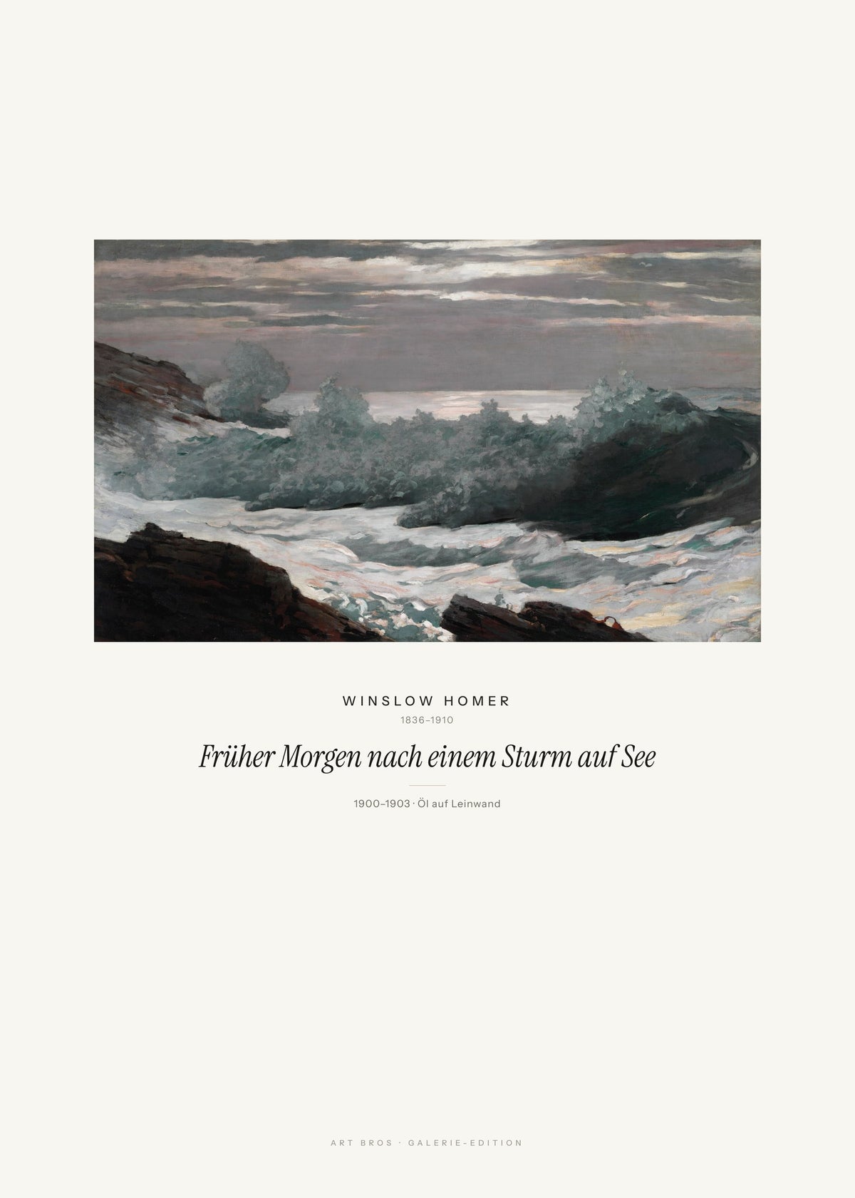Früher Morgen nach einem Sturm auf See – Winslow Homer – Kunstdruck – Art Bros