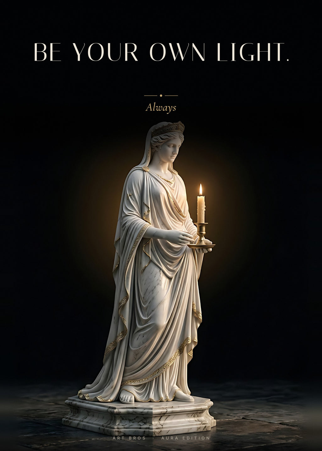 Be Your Own Light – Kerze Poster – Art Bros