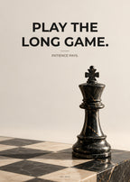 Poster Play The Long Game – Geld und Business – Art Bros