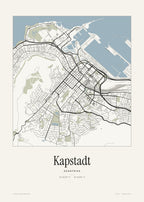 Kapstadt Stadtplan – Wandbild – Art Bros