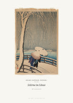 Schirme im Schnee – Ohara Shōson (Koson) – Kunstdruck – Art Bros