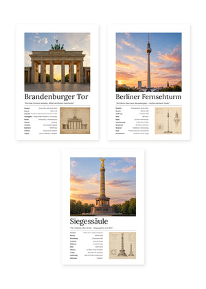 Berlin Bundle – 3er-Set Wandbilder – Kunstdruck – Art Bros