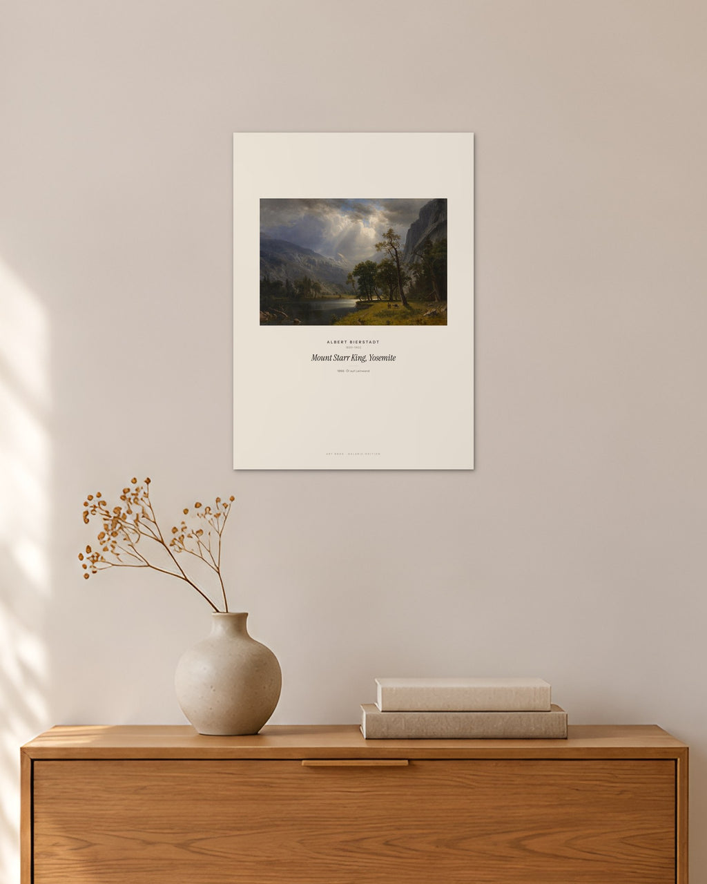 Mount Starr King, Yosemite – Albert Bierstadt – 30 × 42 cm ohne Rahmen – Raumansicht – Art Bros