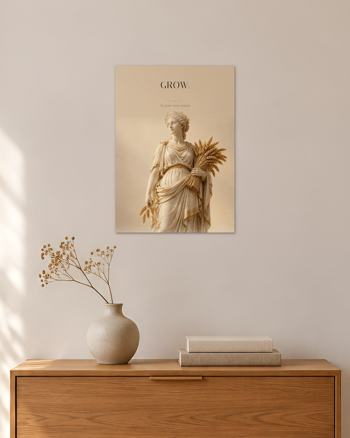 Grow – Demeter Poster – 30 × 42 cm ohne Rahmen – Raumansicht – Art Bros