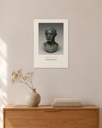 Bronzebüste eines Mannes – Römisch, augusteische Zeit – 30 × 42 cm ohne Rahmen – Raumansicht – Art Bros