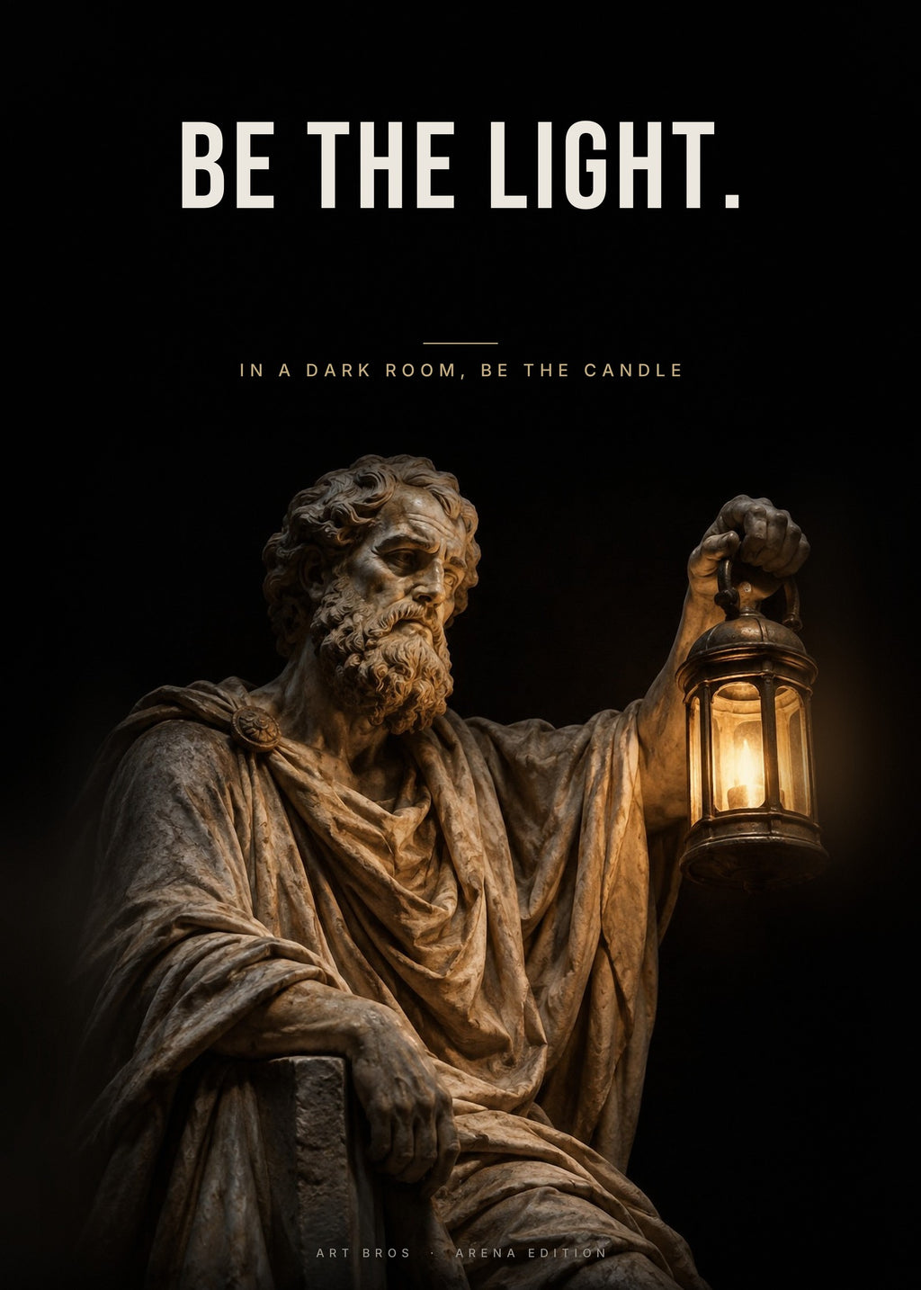Be the Light – Laterne Poster – Art Bros