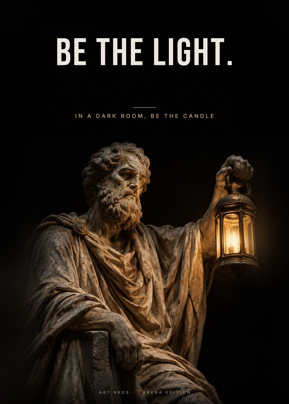 Be the Light – Laterne Poster – Art Bros