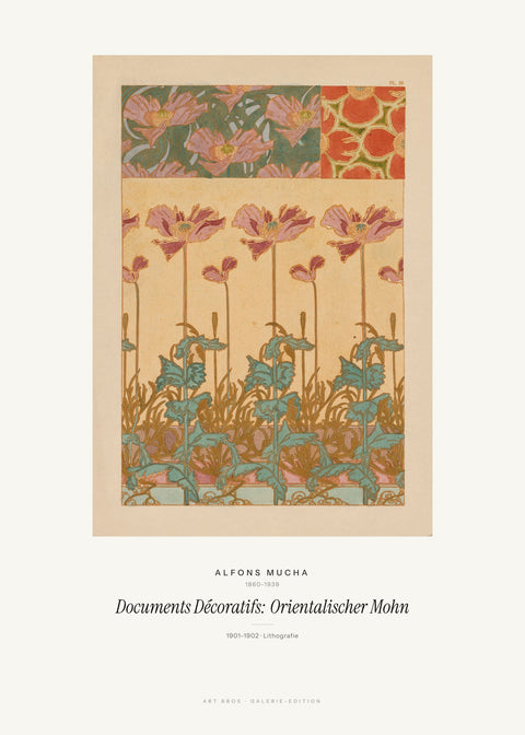 Documents Décoratifs: Orientalischer Mohn – Alfons Mucha