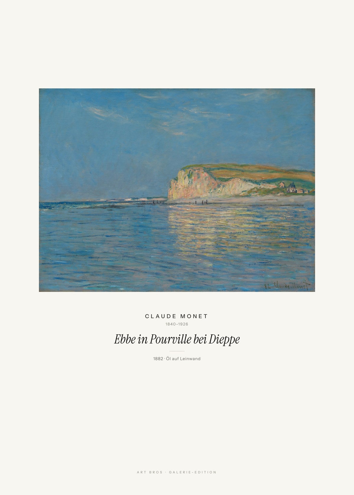 Ebbe in Pourville bei Dieppe – Claude Monet – Kunstdruck – Art Bros