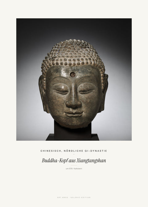 Buddha-Kopf aus Xiangtangshan – Chinesisch, Nördliche Qi-Dynastie
