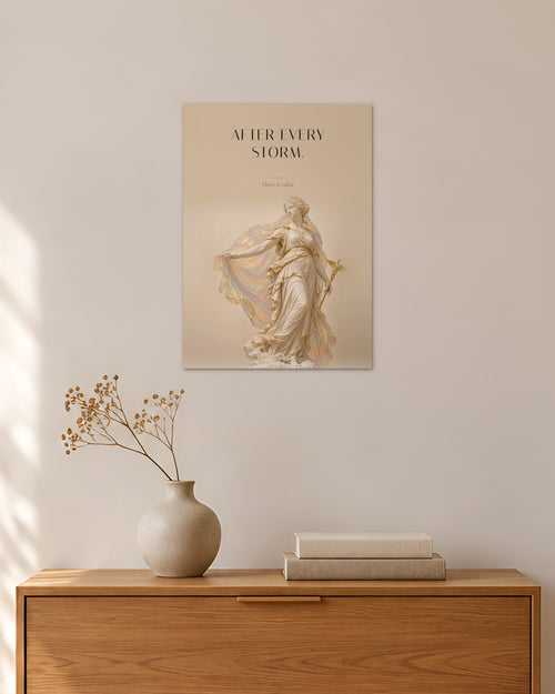 After Every Storm – Iris Poster – 30 × 42 cm ohne Rahmen – Raumansicht – Art Bros