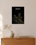 Loyalty – Wolfsrudel Poster – 30 × 42 cm ohne Rahmen – Raumansicht – Art Bros