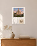 Sacré-Cœur Paris Wandbild – 30 × 42 cm ohne Rahmen – Raumansicht – Art Bros