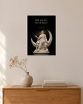Dream Big. Sleep Well – Mondsichel Poster – 30 × 42 cm ohne Rahmen – Raumansicht – Art Bros