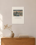 Die Achtfache Brücke in der Provinz Mikawa – Katsushika Hokusai – 30 × 42 cm ohne Rahmen – Raumansicht – Art Bros