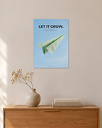„Let It Grow“ – Geld & Business Poster – 30 × 42 cm ohne Rahmen – Raumansicht – Art Bros