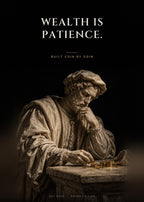 Wealth Is Patience – Goldmünzen Poster – Art Bros