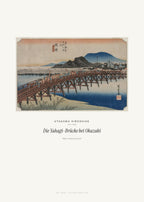 Die Yahagi-Brücke bei Okazaki – Utagawa Hiroshige – Kunstdruck – Art Bros